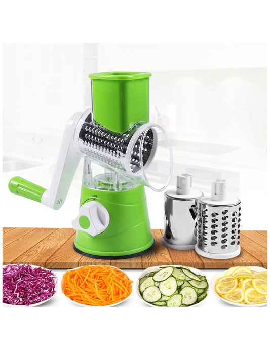 (1 No.) Manual Vegetable Cutter Slicer Multifunctional Round Slicer Gadget Multifunction Kitchen Gadget Food Processor Blender Cutter